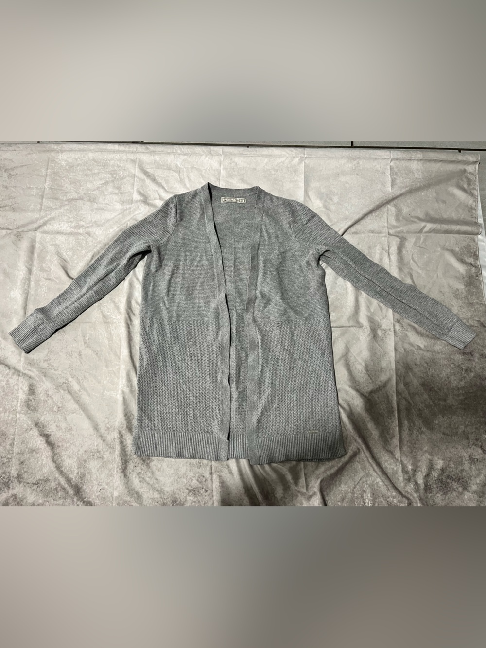 Abercrombie & Fitch Light Gray Open Front Women's Cardigan